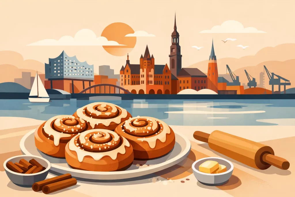 Hausgemachte Zimtschnecken in Hamburg