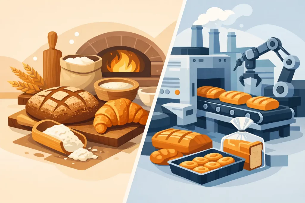 Handwerkliche Backwaren versus Industrieware