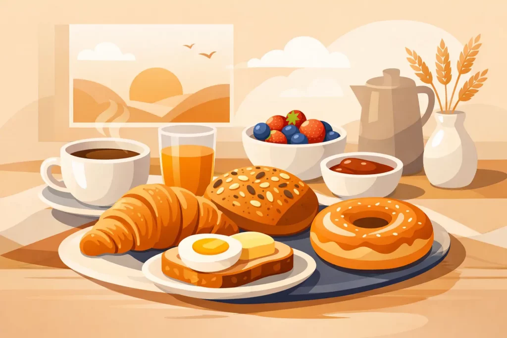 Welche Backwaren eignen sich morgens gut?
