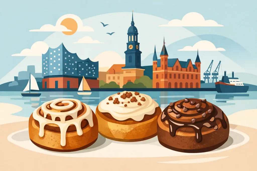 Zimtschnecken-Varianten im Test in Hamburg