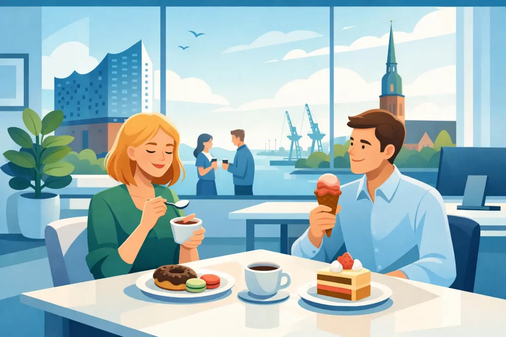 Die beste süße Pause im Büro in Hamburg