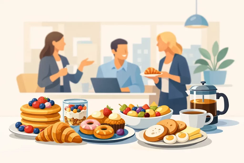 Sieben süße Ideen fürs Teamfrühstück im Büro