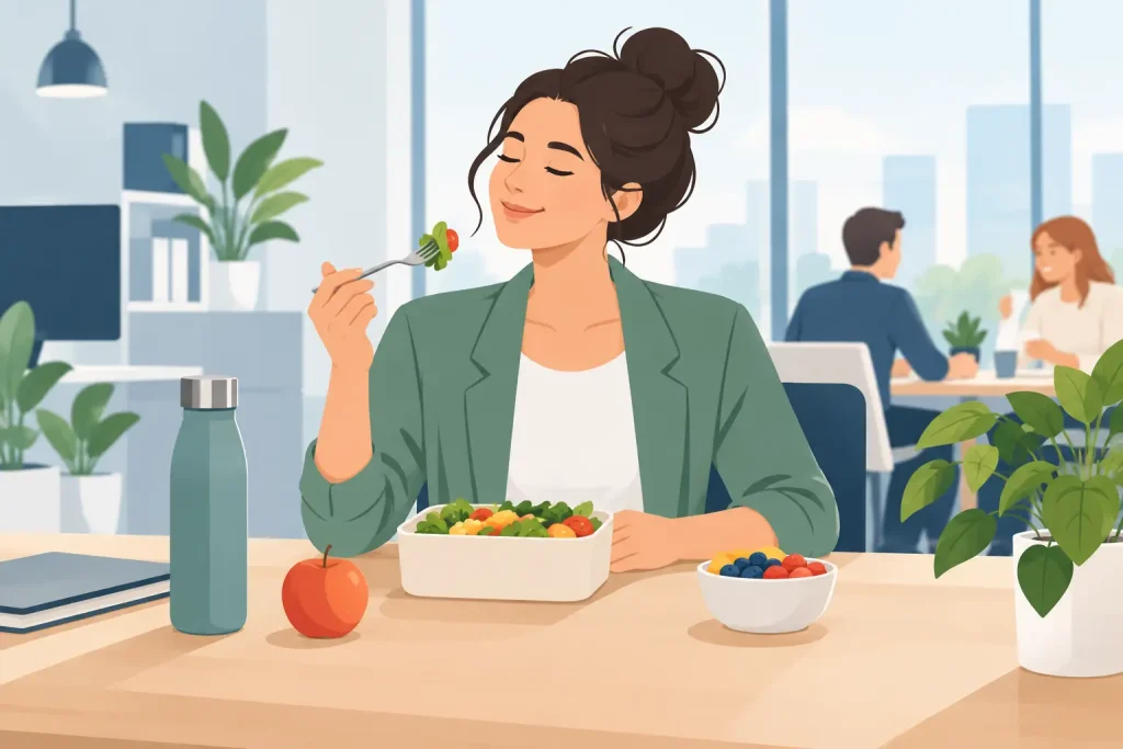 Mittagspause Ideen fürs Büro, die gut tun