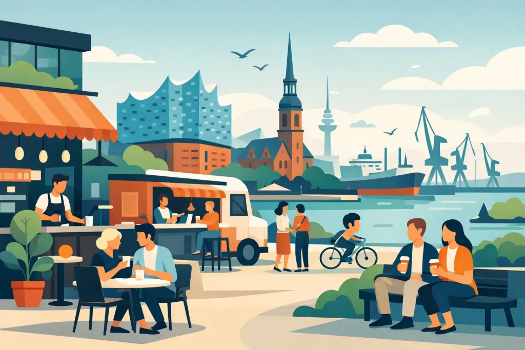 Trends bei urbanen Café-Konzepten in Hamburg
